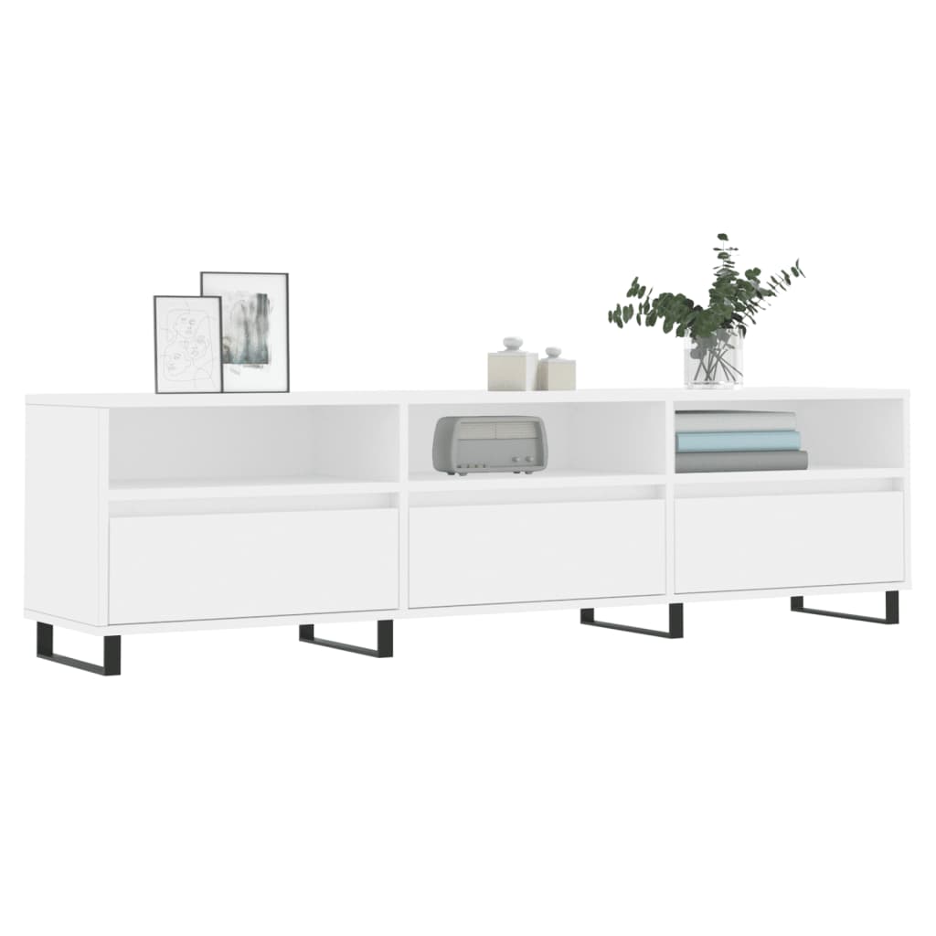 TV-Schrank Weiß 150x30x44,5 cm Holzwerkstoff - Pazzar.ch