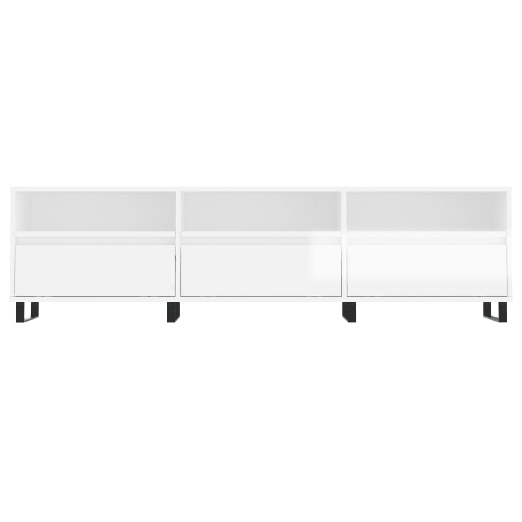 TV-Schrank Hochglanz-Weiß 150x30x44,5 cm Holzwerkstoff - Pazzar.ch