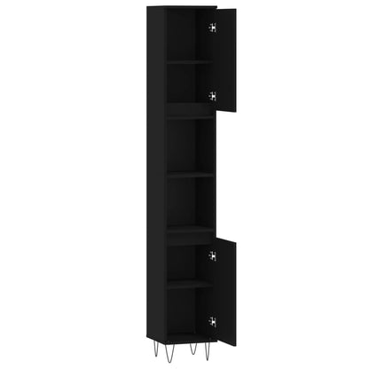 Badschrank Schwarz 30x30x190 cm Holzwerkstoff - Pazzar.ch