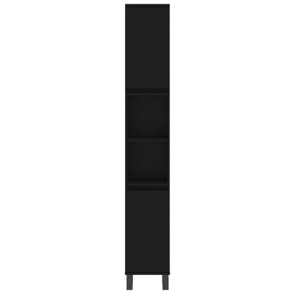 Badschrank Schwarz 30x30x190 cm Holzwerkstoff - Pazzar.ch