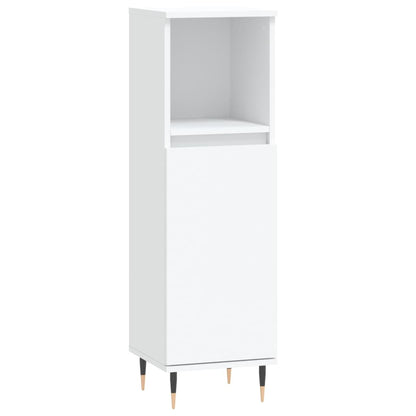 Badschrank Weiß 30x30x100 cm Holzwerkstoff - Pazzar.ch