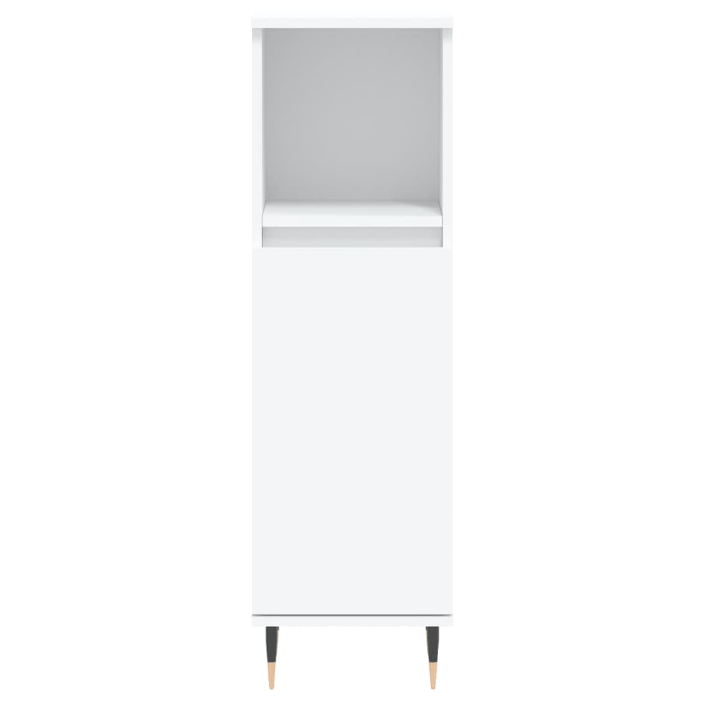 Badschrank Weiß 30x30x100 cm Holzwerkstoff - Pazzar.ch