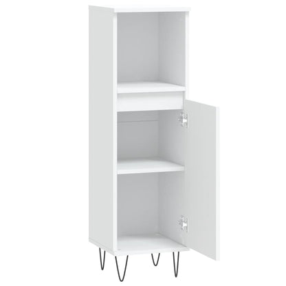 Badschrank Weiß 30x30x100 cm Holzwerkstoff - Pazzar.ch