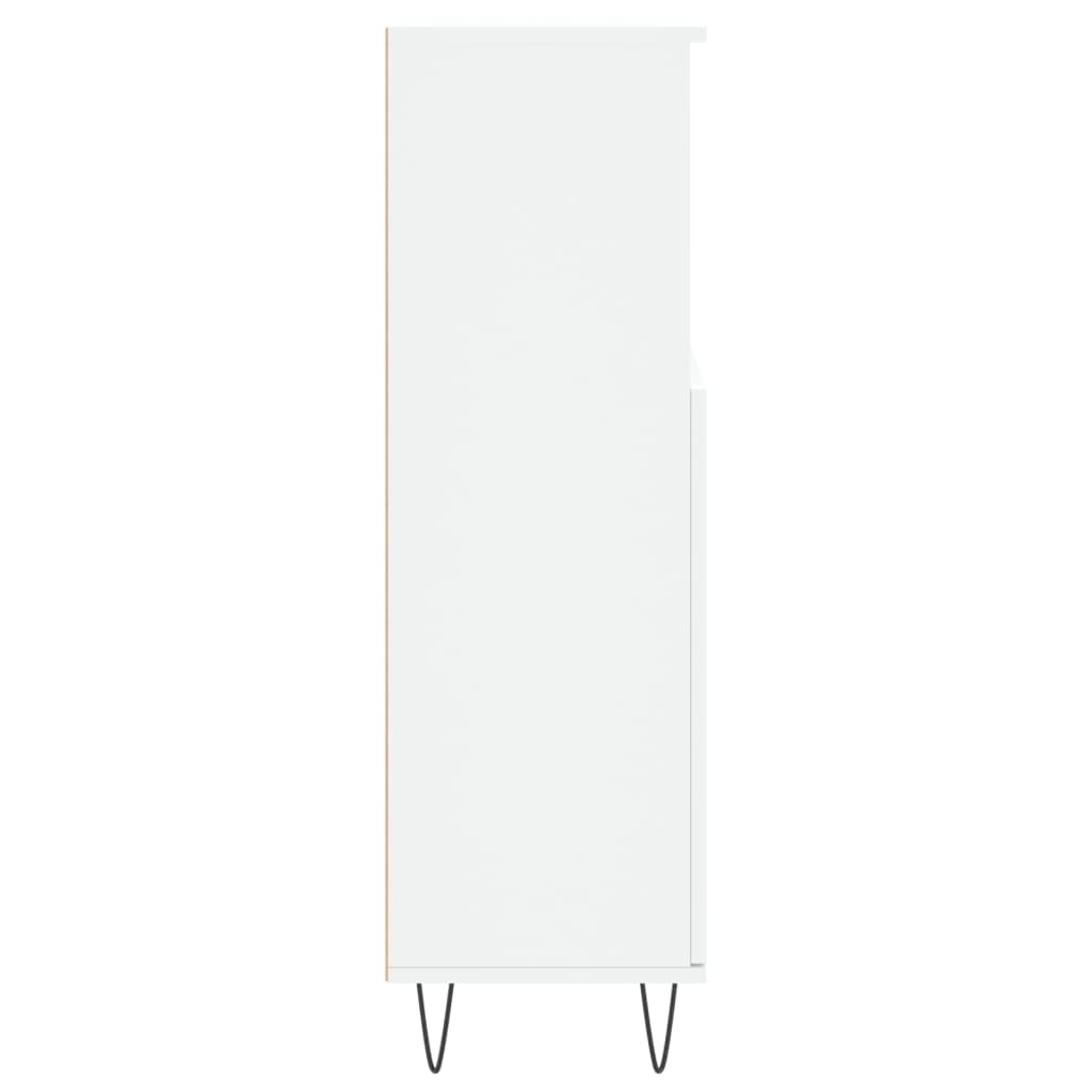 Badschrank Weiß 30x30x100 cm Holzwerkstoff - Pazzar.ch