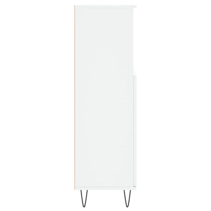 Badschrank Weiß 30x30x100 cm Holzwerkstoff - Pazzar.ch