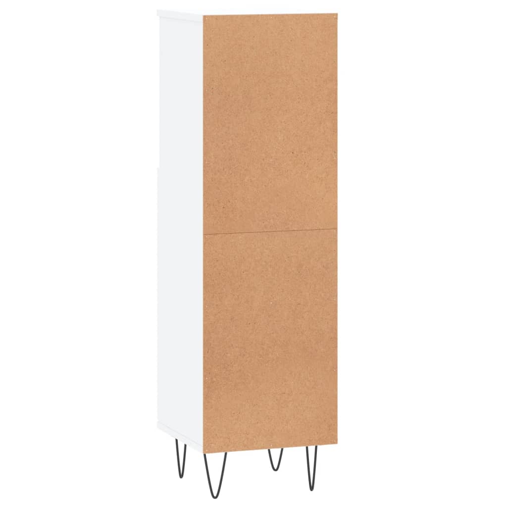 Badschrank Weiß 30x30x100 cm Holzwerkstoff - Pazzar.ch