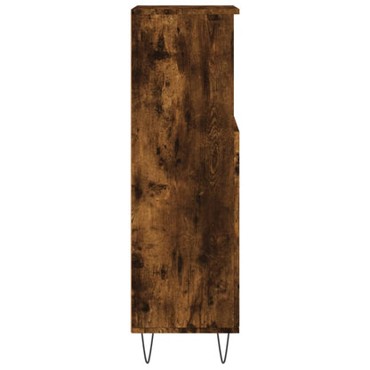 Badschrank Räuchereiche 30x30x100 cm Holzwerkstoff - Pazzar.ch
