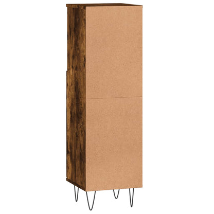 Badschrank Räuchereiche 30x30x100 cm Holzwerkstoff - Pazzar.ch