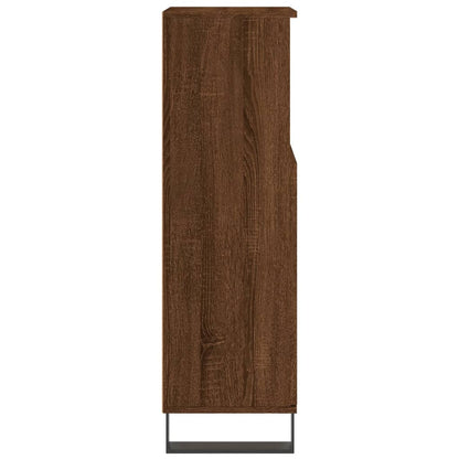 Badschrank Braun Eichen-Optik 30x30x100 cm Holzwerkstoff - Pazzar.ch