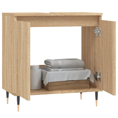Badschrank Sonoma-Eiche 58x33x60 cm Holzwerkstoff - Pazzar.ch