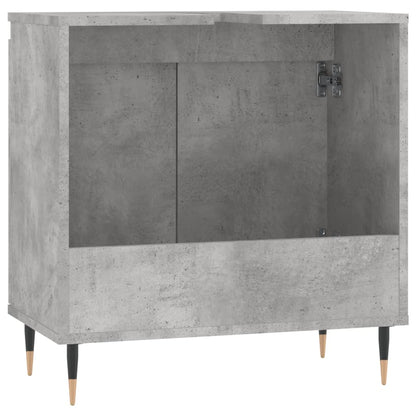 Badschrank Betongrau 58 x 33 x 60 cm Holzwerkstoff - Pazzar.ch