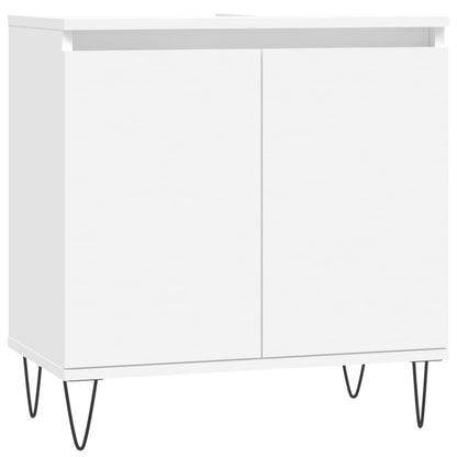 Badezimmerschrank Weiß 58x33x60 cm Holzwerkstoff - Pazzar.ch