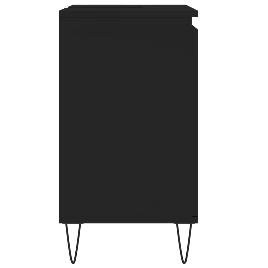 Badschrank Schwarz 58x33x60 cm Holzwerkstoff - Pazzar.ch