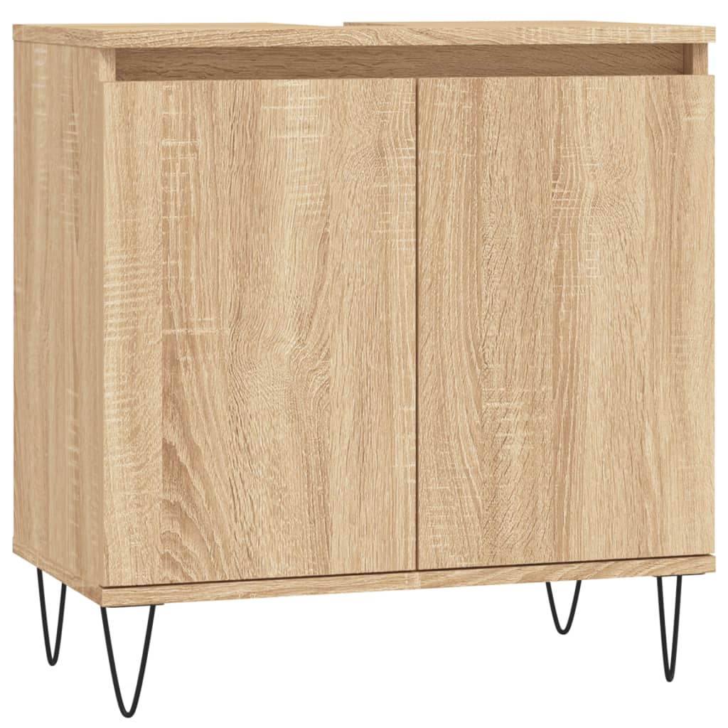 Badschrank Sonoma-Eiche 58x33x60 cm Holzwerkstoff - Pazzar.ch