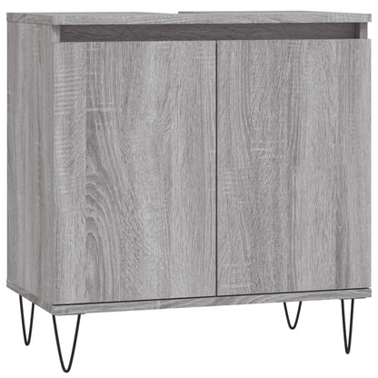 Badschrank Grau Sonoma 58x33x60 cm Holzwerkstoff - Pazzar.ch