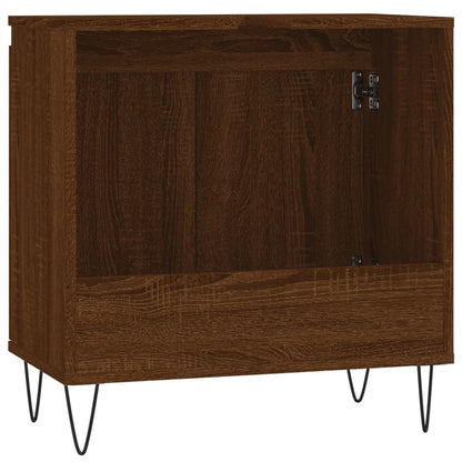 Badschrank Braun Eichen-Optik 58x33x60 cm Holzwerkstoff - Pazzar.ch