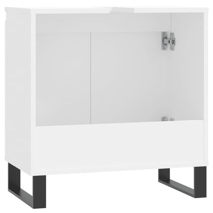 Badezimmerschrank Weiß 58x33x60 cm Holzwerkstoff - Pazzar.ch