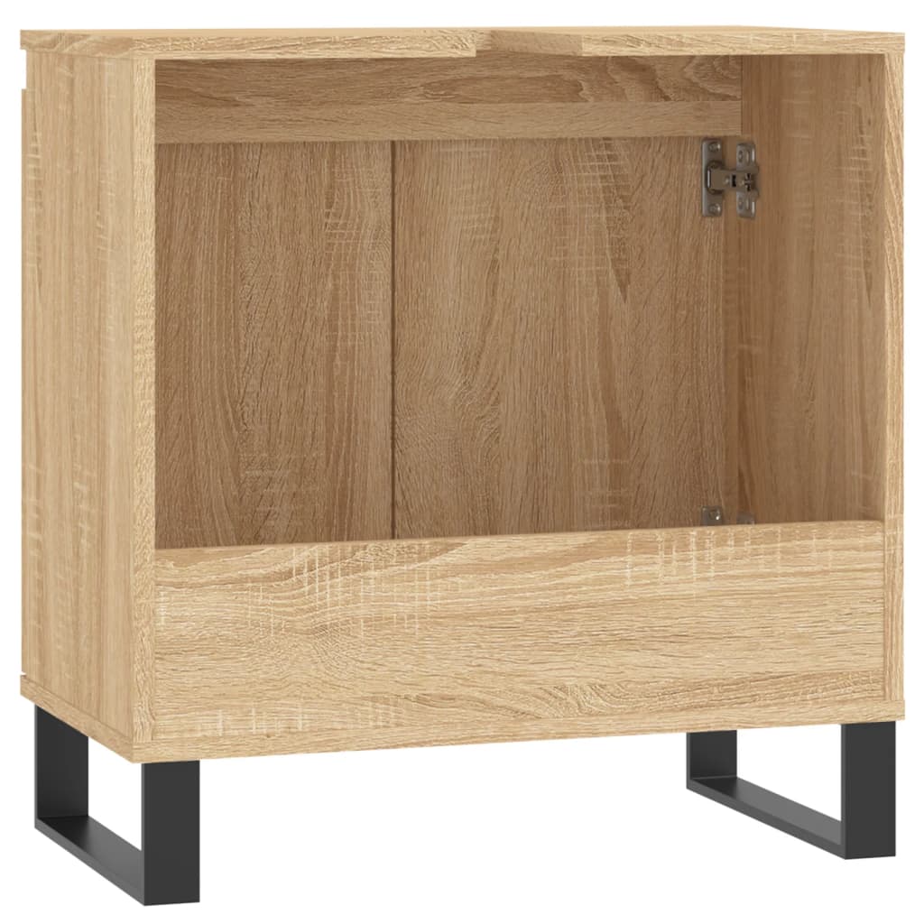 Badschrank Sonoma-Eiche 58x33x60 cm Holzwerkstoff - Pazzar.ch