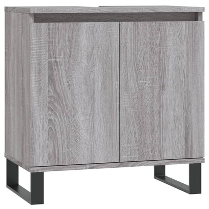 Badschrank Grau Sonoma 58x33x60 cm Holzwerkstoff - Pazzar.ch
