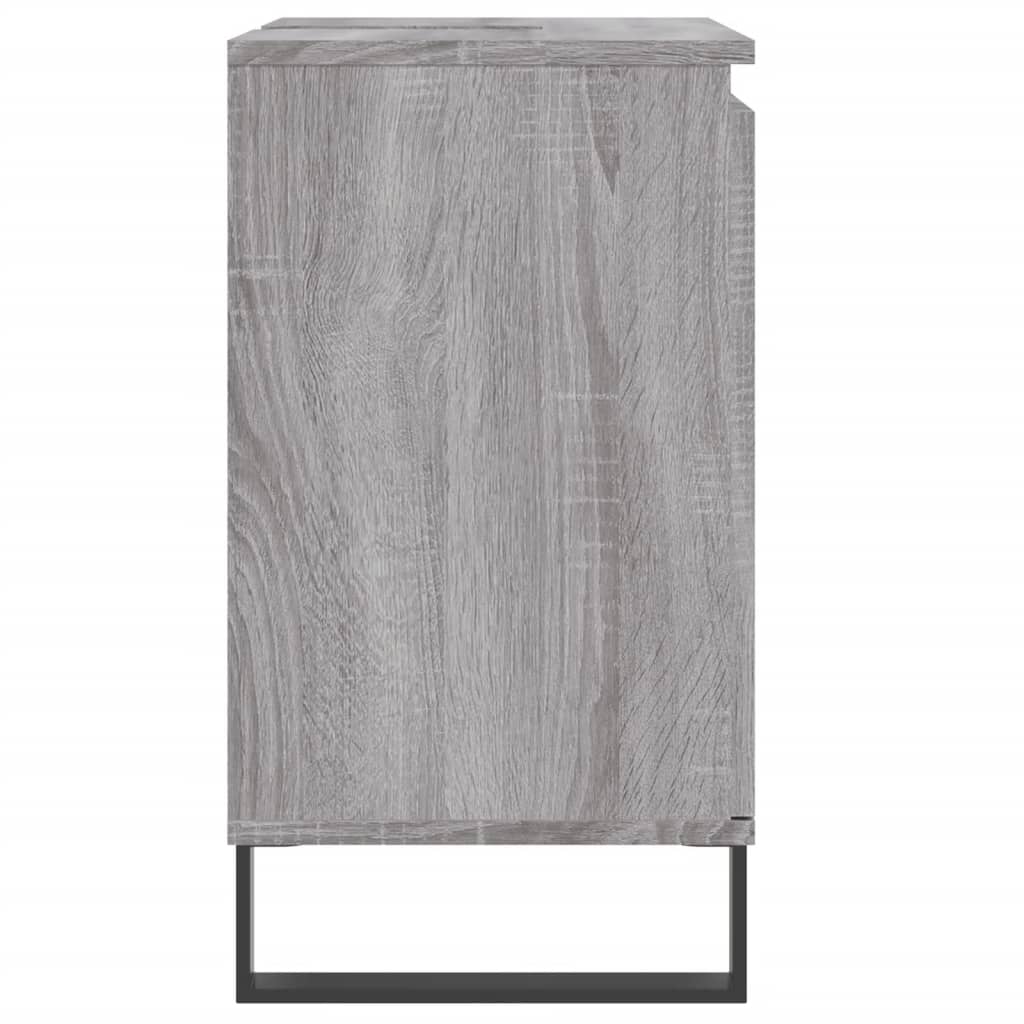 Badschrank Grau Sonoma 58x33x60 cm Holzwerkstoff - Pazzar.ch