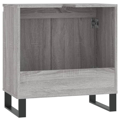 Badschrank Grau Sonoma 58x33x60 cm Holzwerkstoff - Pazzar.ch
