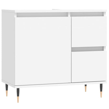 Badschrank Weiß 65x33x60 cm Holzwerkstoff - Pazzar.ch