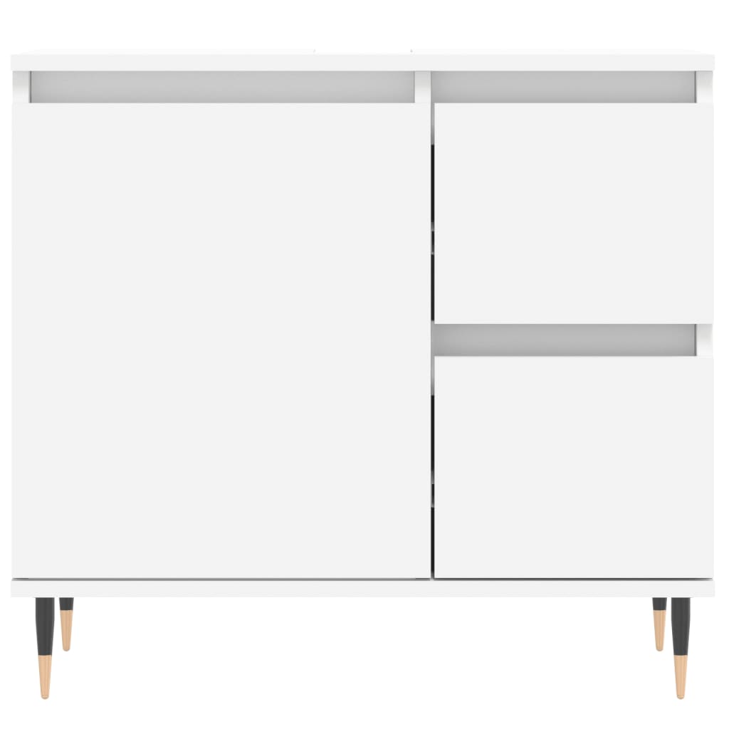 Badschrank Weiß 65x33x60 cm Holzwerkstoff - Pazzar.ch