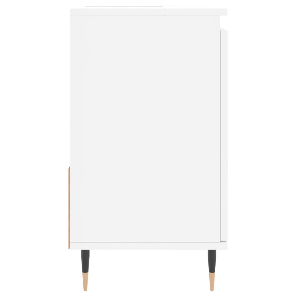 Badschrank Weiß 65x33x60 cm Holzwerkstoff - Pazzar.ch