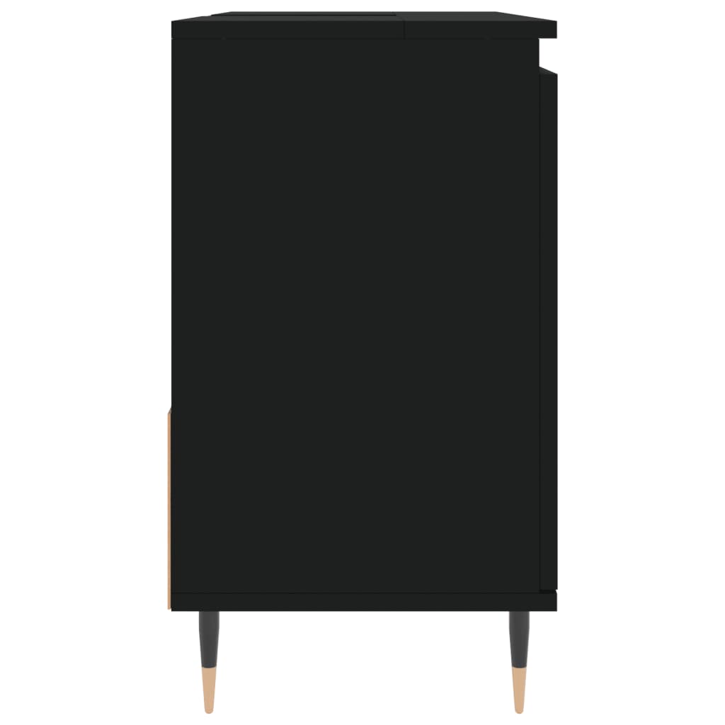 Badschrank Schwarz 65x33x60 cm Holzwerkstoff - Pazzar.ch