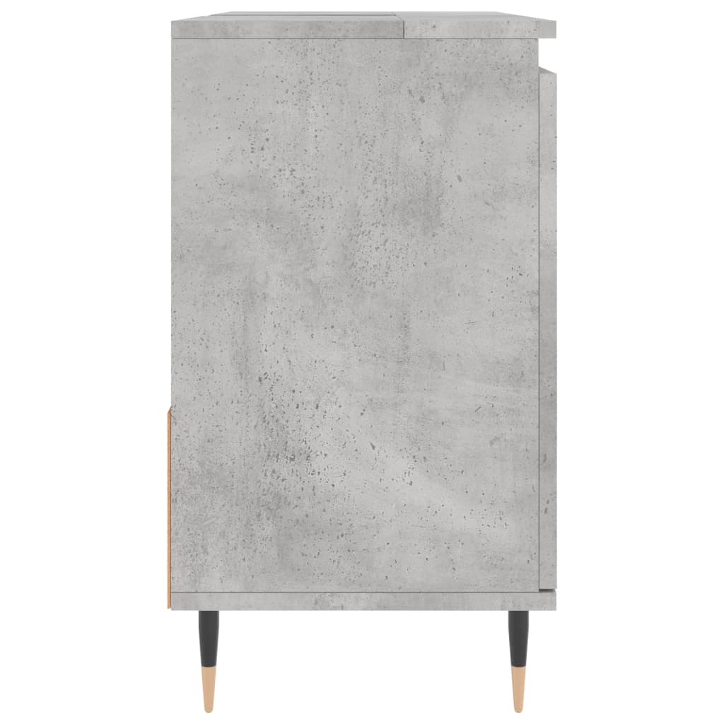 Badschrank Betongrau 65x33x60 cm Holzwerkstoff - Pazzar.ch