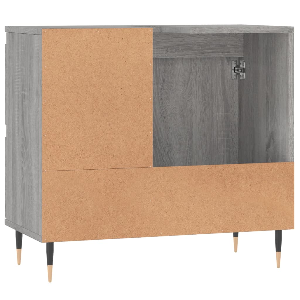 Badschrank Grau Sonoma 65x33x60 cm Holzwerkstoff - Pazzar.ch