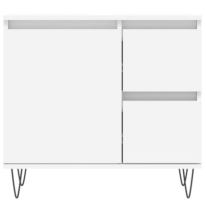 Badschrank Weiß 65x33x60 cm Holzwerkstoff - Pazzar.ch