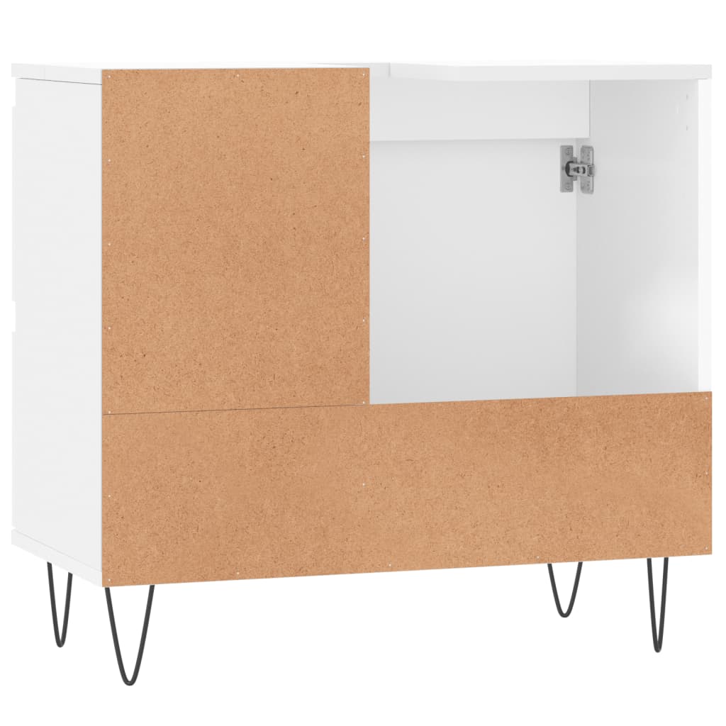 Badschrank Weiß 65x33x60 cm Holzwerkstoff - Pazzar.ch