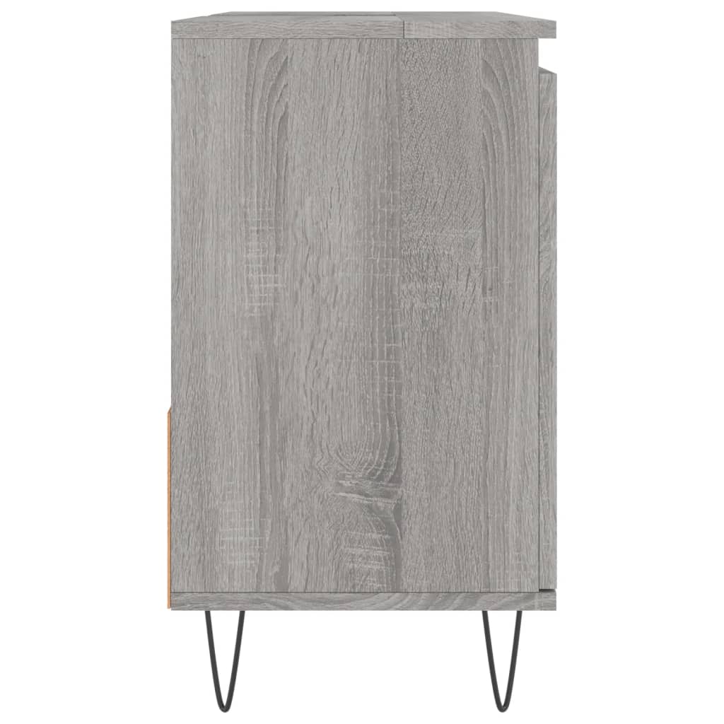 Badschrank Grau Sonoma 65x33x60 cm Holzwerkstoff - Pazzar.ch