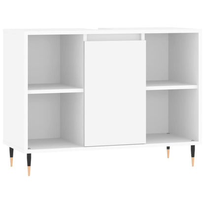 Badschrank Weiß 80x33x60 cm Holzwerkstoff - Pazzar.ch