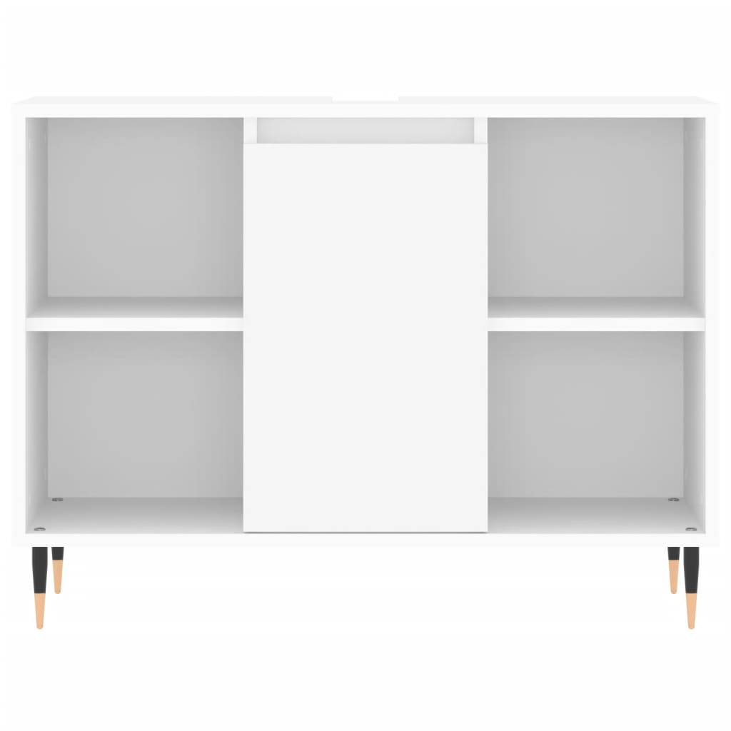 Badschrank Weiß 80x33x60 cm Holzwerkstoff - Pazzar.ch