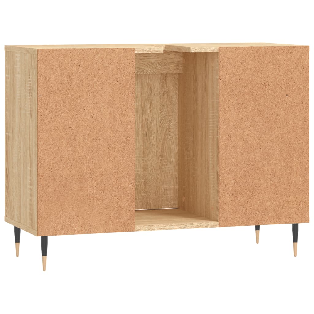 Badschrank Sonoma-Eiche 80x33x60 cm Holzwerkstoff - Pazzar.ch