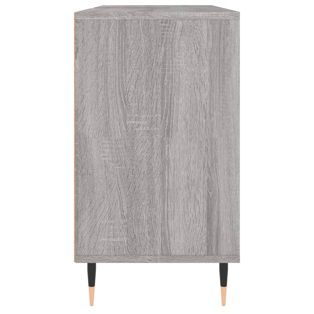 Badschrank Grau Sonoma 80x33x60 cm Holzwerkstoff - Pazzar.ch