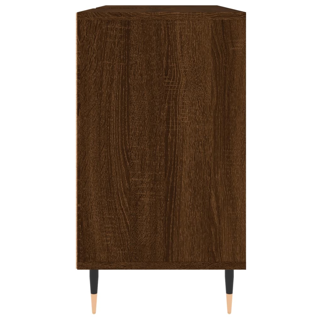 Badschrank Braun Eichen-Optik 80x33x60 cm Holzwerkstoff - Pazzar.ch