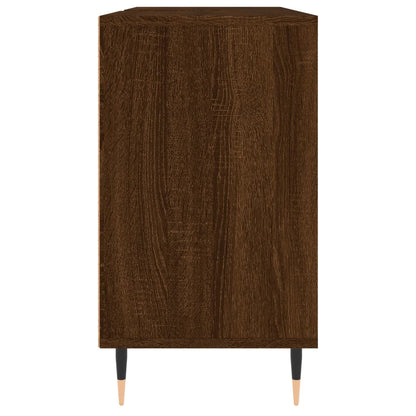Badschrank Braun Eichen-Optik 80x33x60 cm Holzwerkstoff - Pazzar.ch
