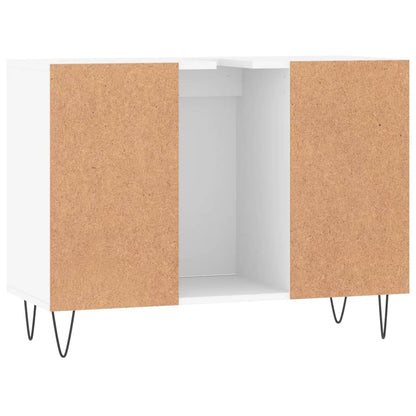 Badschrank Weiß 80x33x60 cm Holzwerkstoff - Pazzar.ch