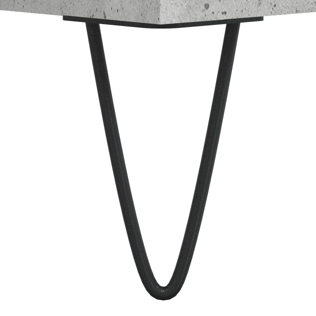Badschrank Betongrau 80x33x60 cm Holzwerkstoff - Pazzar.ch