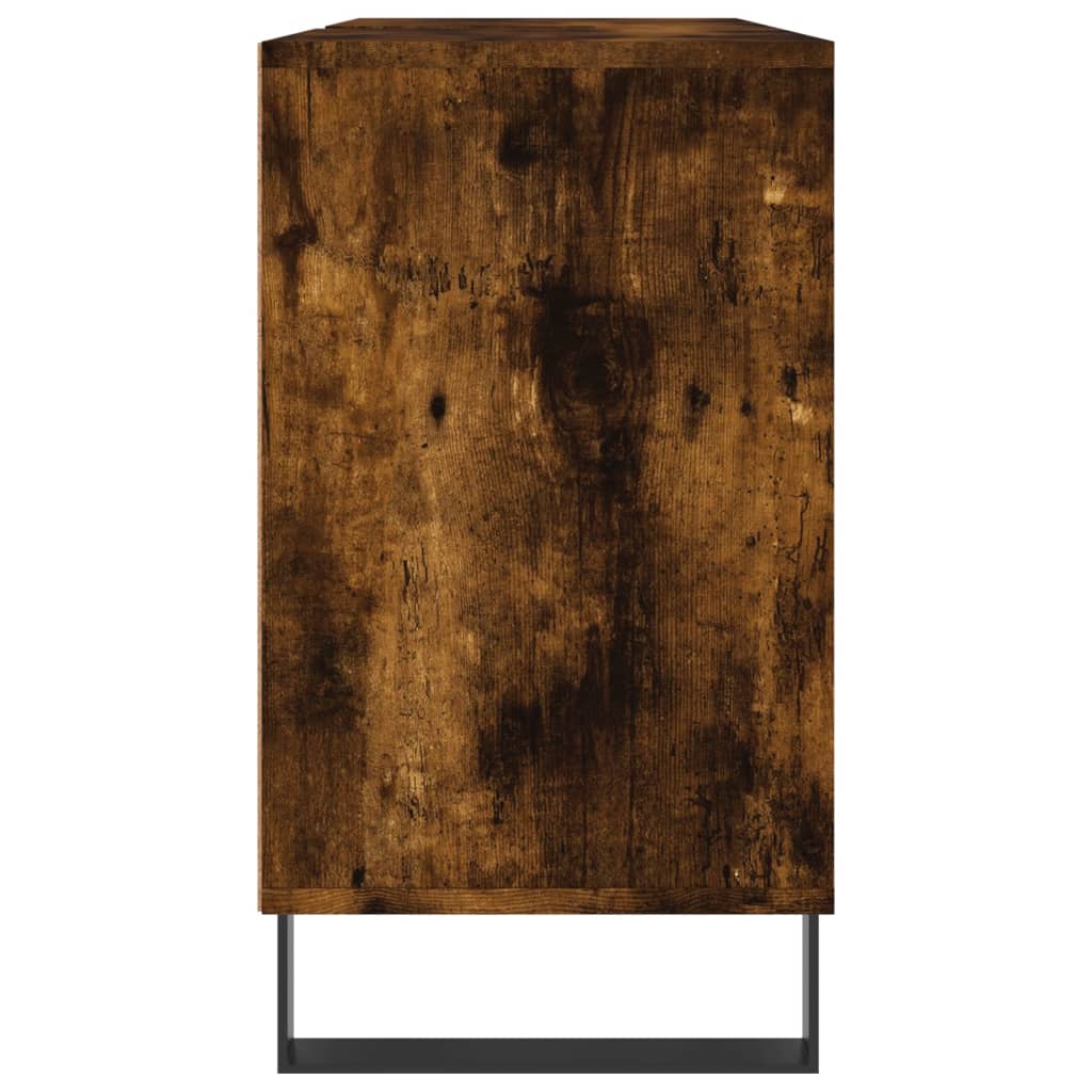 Badschrank Räuchereiche 80x33x60 cm Holzwerkstoff - Pazzar.ch