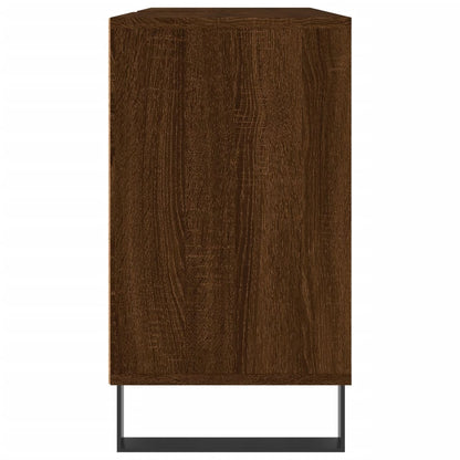 Badschrank Braun Eichen-Optik 80x33x60 cm Holzwerkstoff - Pazzar.ch