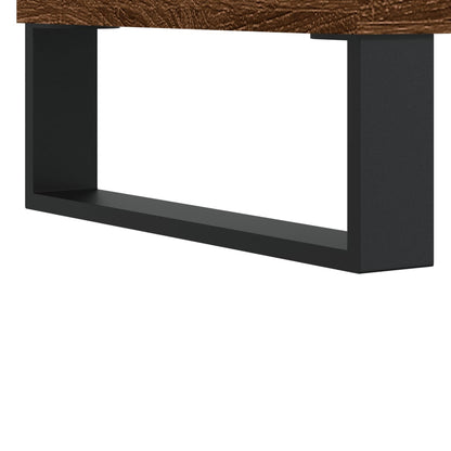 Badschrank Braun Eichen-Optik 80x33x60 cm Holzwerkstoff - Pazzar.ch
