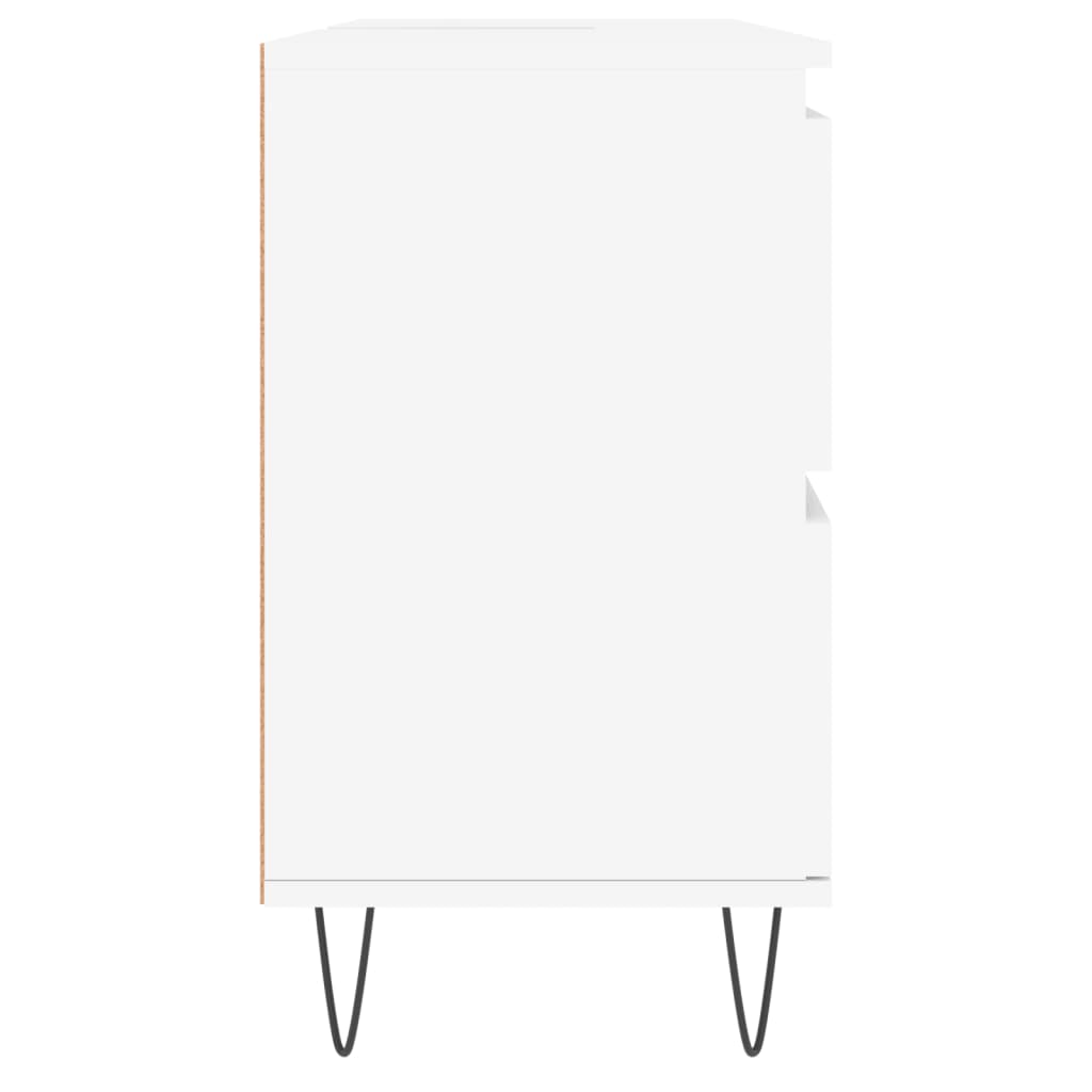 Badschrank Weiß 80x33x60 cm Holzwerkstoff - Pazzar.ch