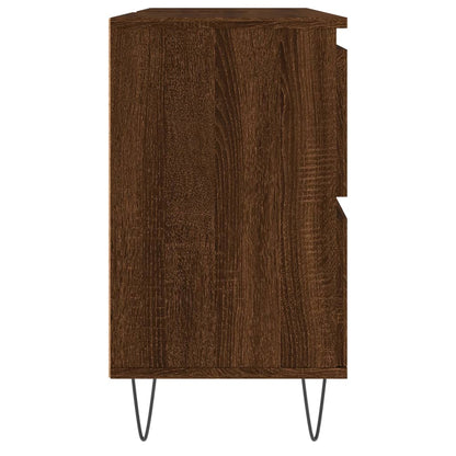 Badschrank Braun Eichen-Optik 80x33x60 cm Holzwerkstoff - Pazzar.ch