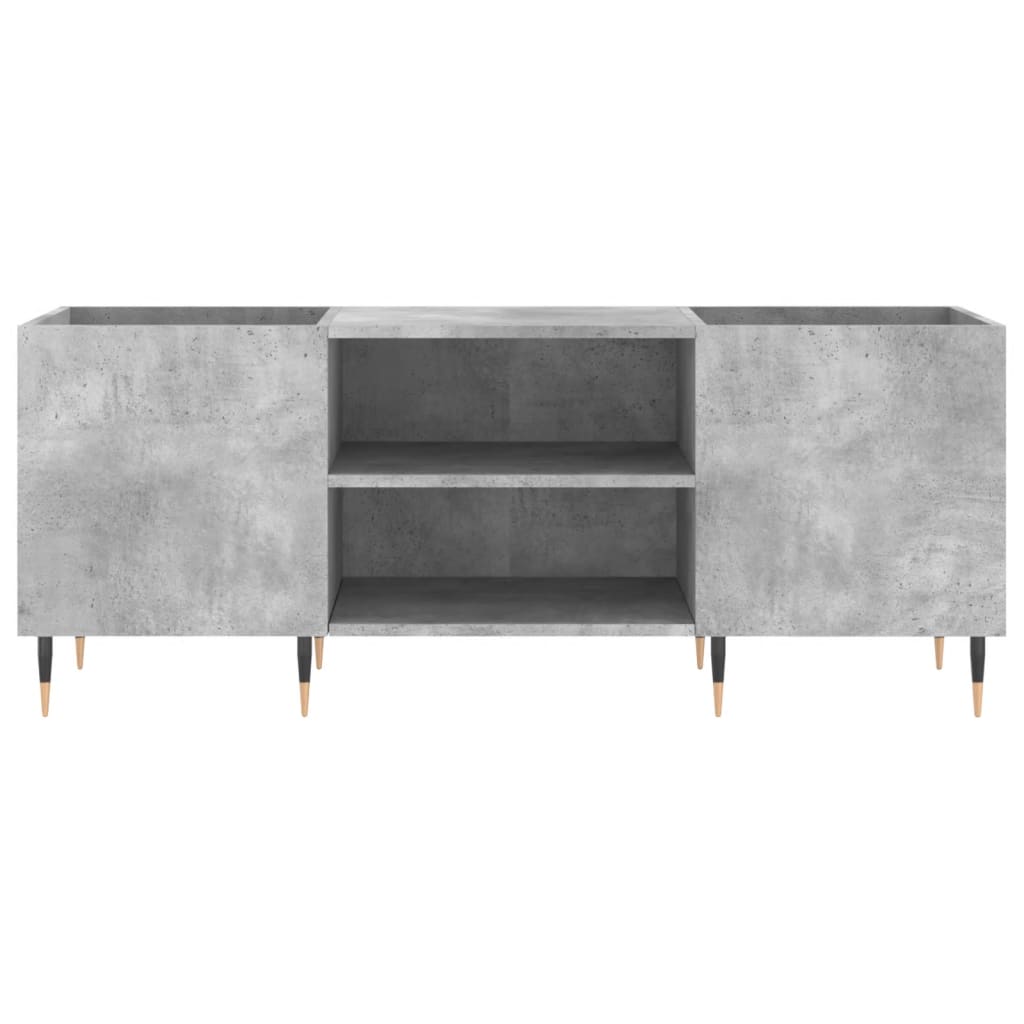 Plattenschrank Betongrau 121x38x48 cm Holzwerkstoff - Pazzar.ch