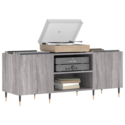 Plattenschrank Grau Sonoma 121x38x48 cm Holzwerkstoff - Pazzar.ch