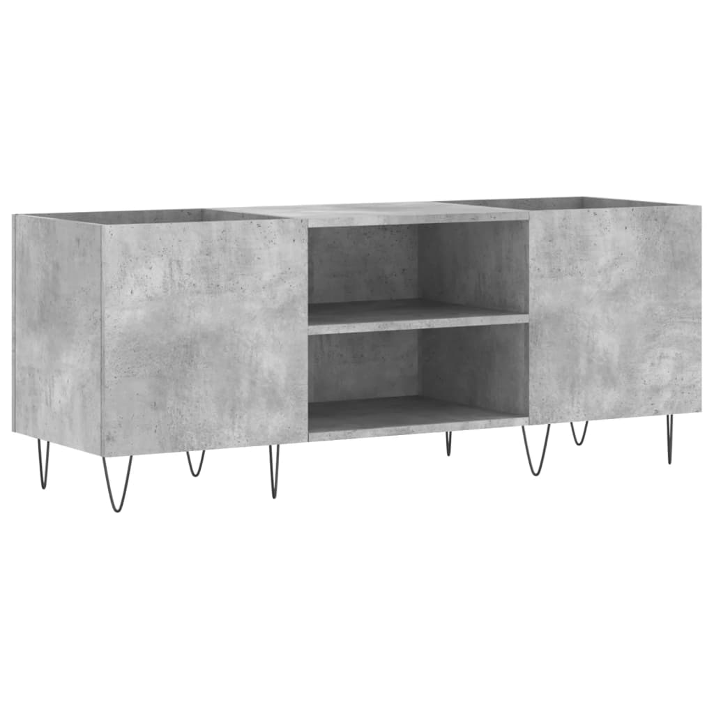 Plattenschrank Betongrau 121x38x48 cm Holzwerkstoff - Pazzar.ch